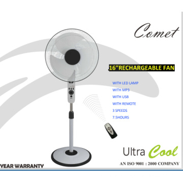 Newest Items of 16′′ Rechargeable Fan with Strong Winding Power